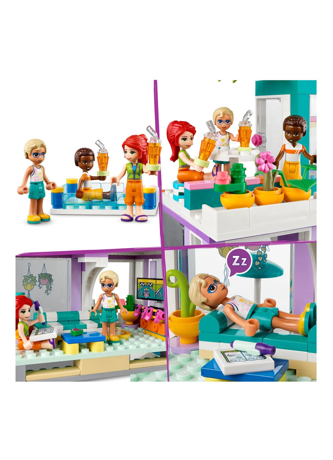 LEGO Friends Vakantie Strandhuis set - 41709 - detail 5 multicolor