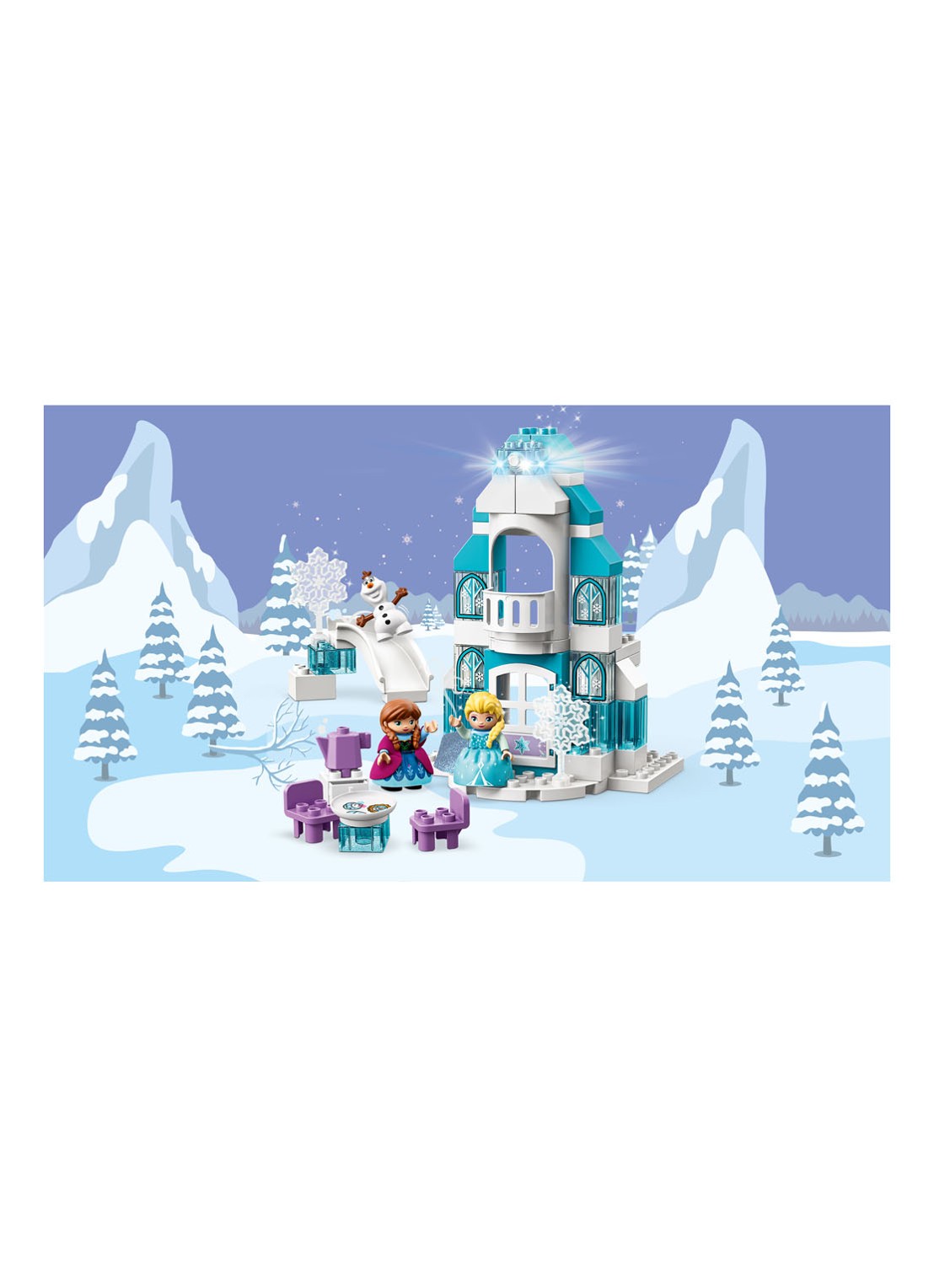 LEGO Frozen ijskasteel - 10899 - detail lichtblauw