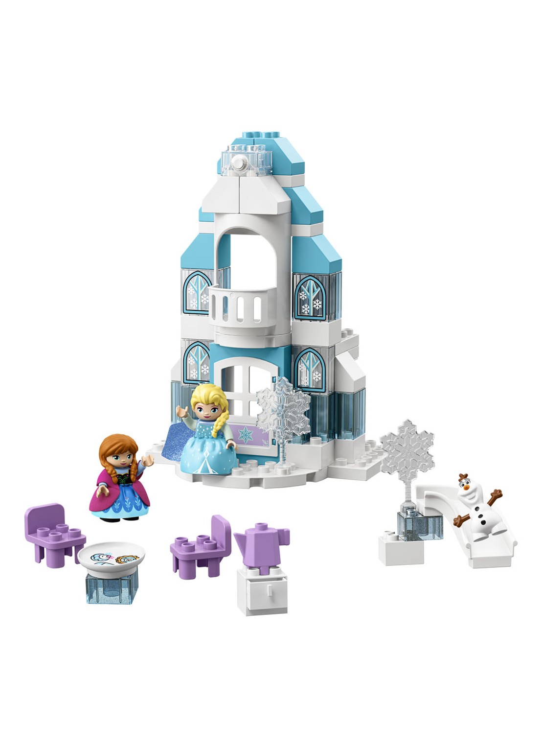 LEGO Frozen ijskasteel - 10899 - voorkant 7 lichtblauw