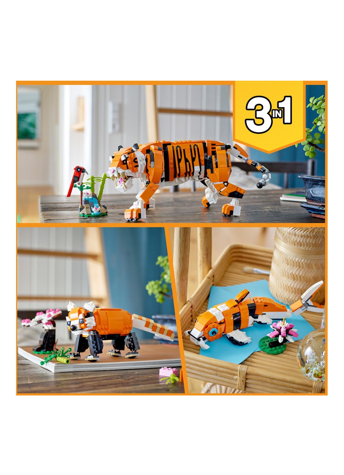 LEGO Grote Tijger bouwspeelgoed - 31129 - detail 5 multicolor