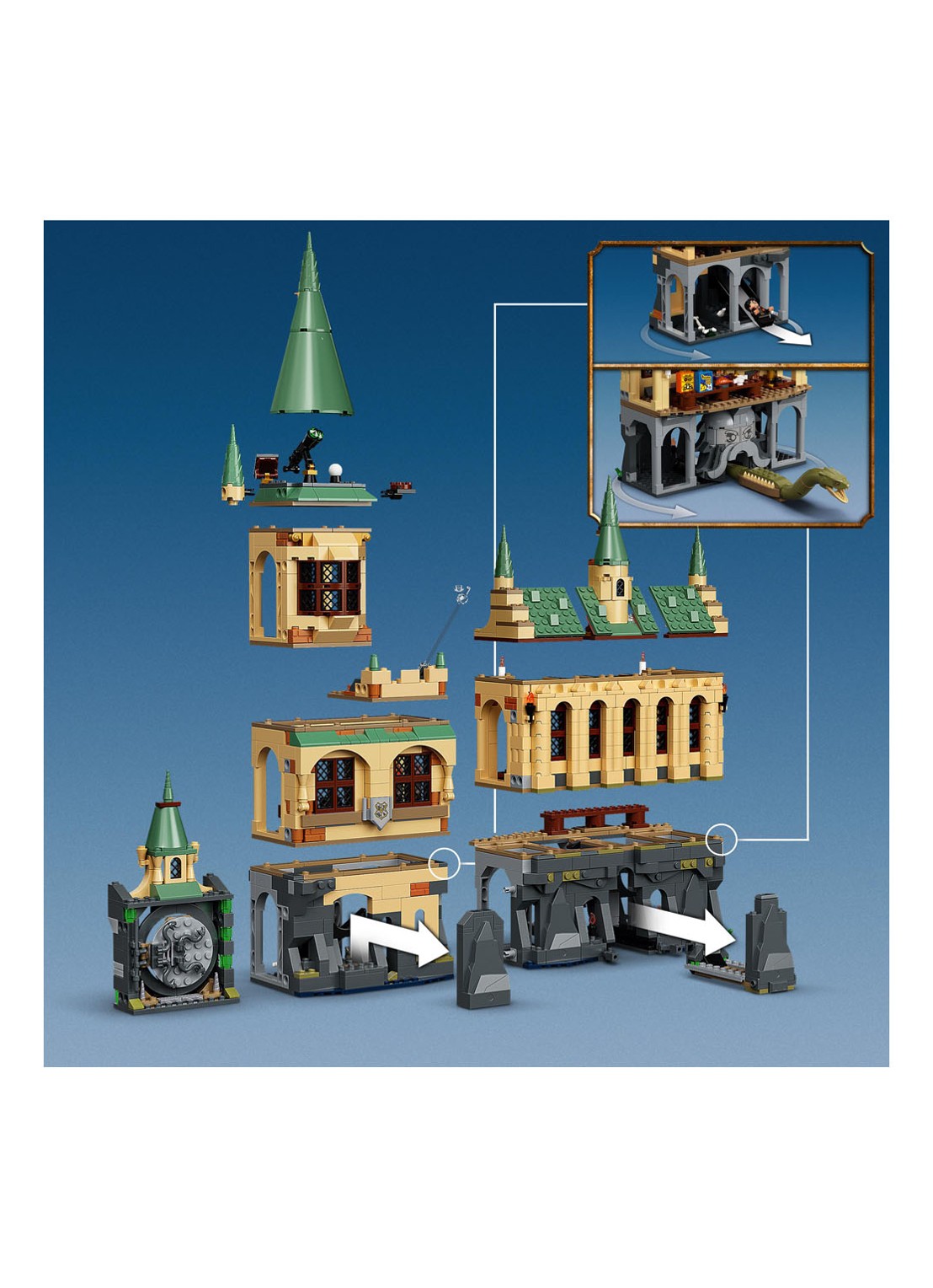 LEGO Harry Potter Zweinstein Geheime Kamer set - 76389 - detail 3 bruin