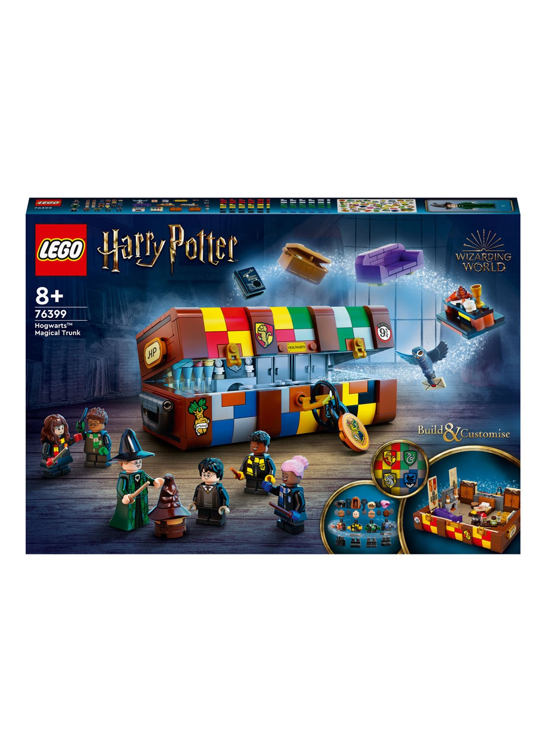LEGO Harry Potter Zweinstein Magische hutkoffer - 76399 - voorkant multicolor