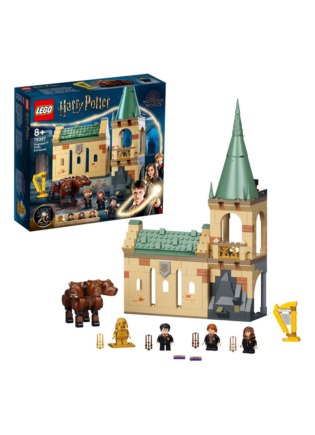 LEGO Harry Potter Zweinstein: Pluizige ontmoeting - 76387 - detail bruin