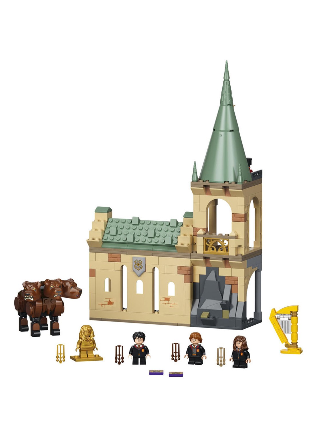 LEGO Harry Potter Zweinstein: Pluizige ontmoeting - 76387 - voorkant 7 bruin
