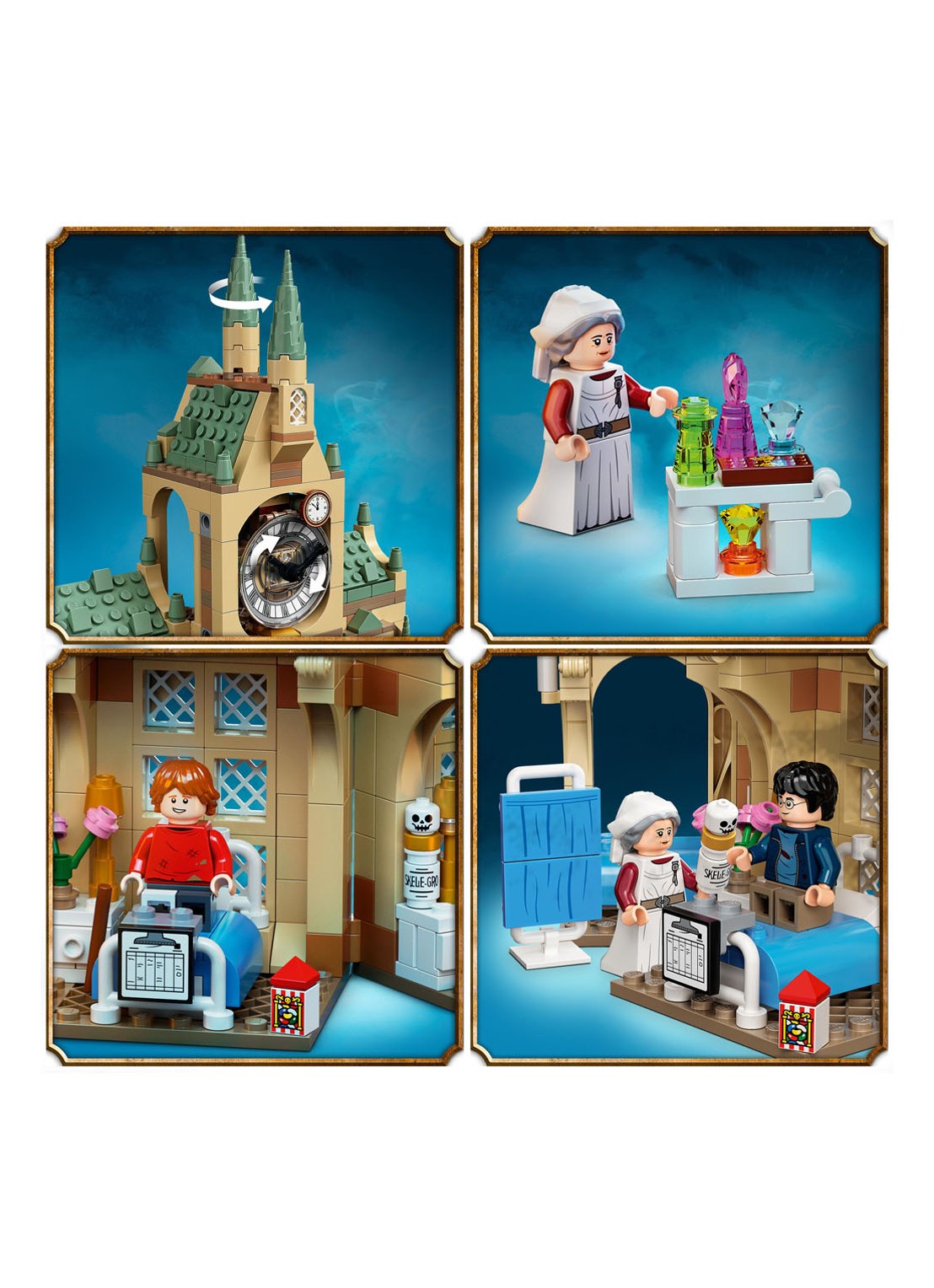 LEGO Harry Potter Zweinstein Ziekenhuisvleugel set - 76398 - detail 5 multicolor