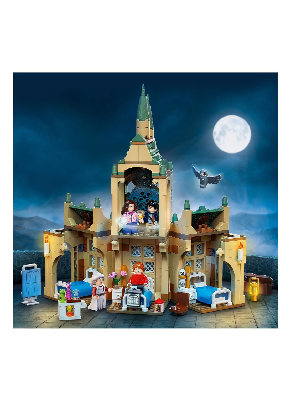 LEGO Harry Potter Zweinstein Ziekenhuisvleugel set - 76398 - detail 6 multicolor