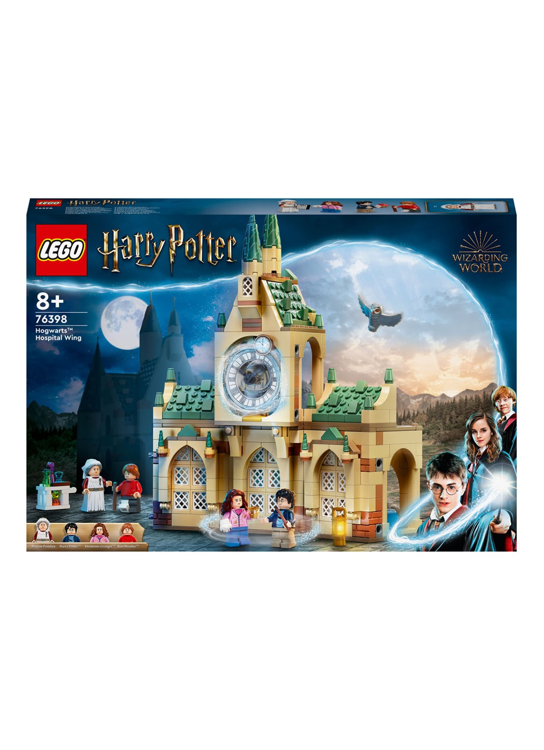 LEGO Harry Potter Zweinstein Ziekenhuisvleugel set - 76398 - voorkant multicolor