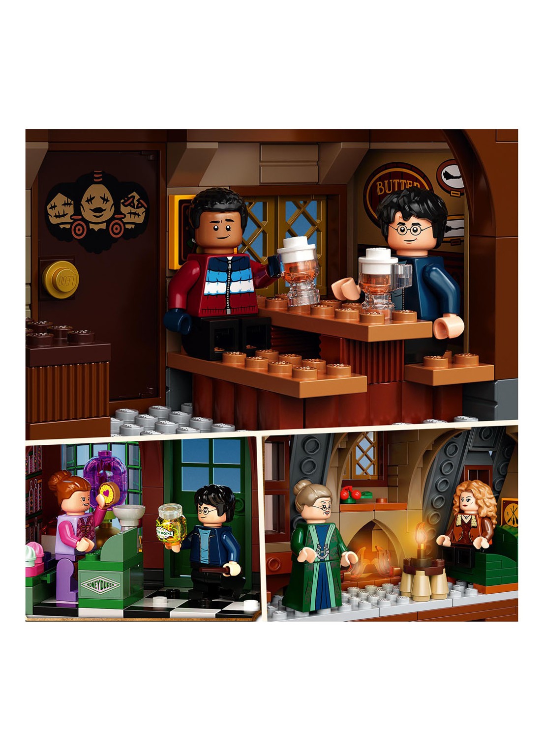 LEGO Harry Potter Zweinsveld Dorpsbezoek set - 76388 - detail 5 bruin