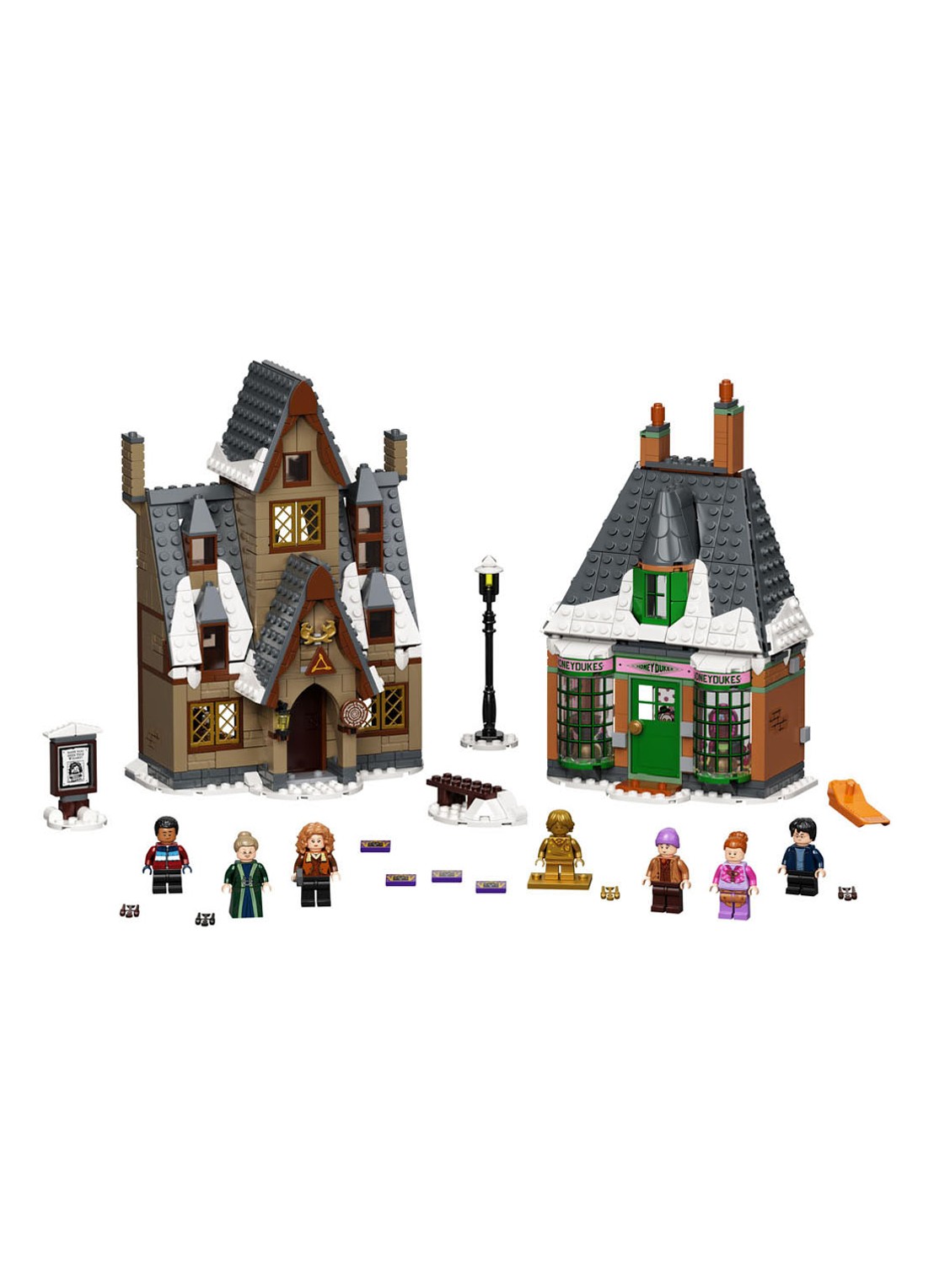 LEGO Harry Potter Zweinsveld Dorpsbezoek set - 76388 - voorkant 2 bruin