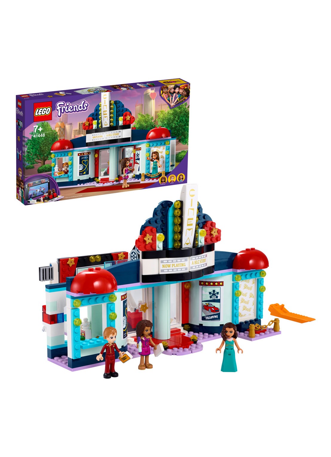 LEGO Heartlake City bioscoop - 41448 - detail 3 donkerblauw