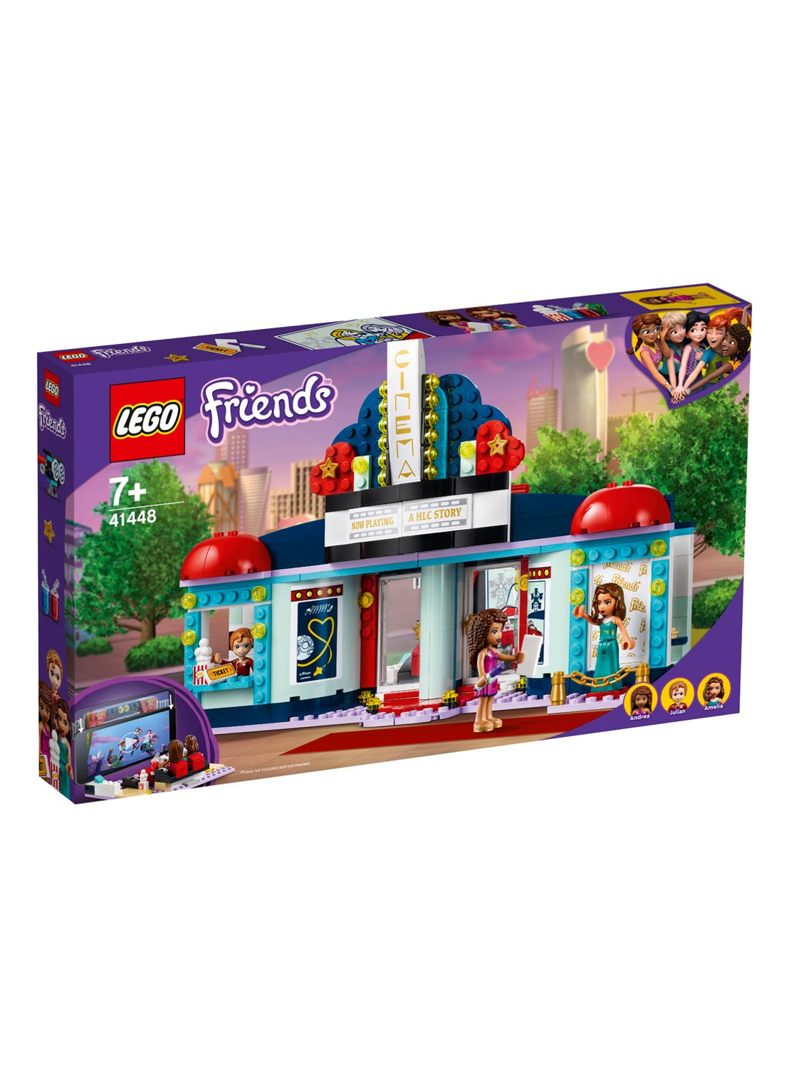 LEGO Heartlake City bioscoop - 41448 - voorkant donkerblauw