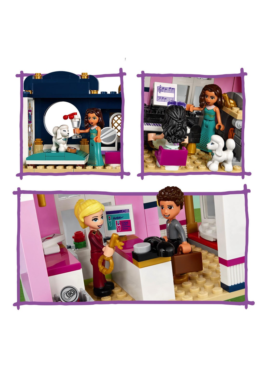 LEGO Heartlake City Grand Hotel Set - 41684 - detail 5 multicolor