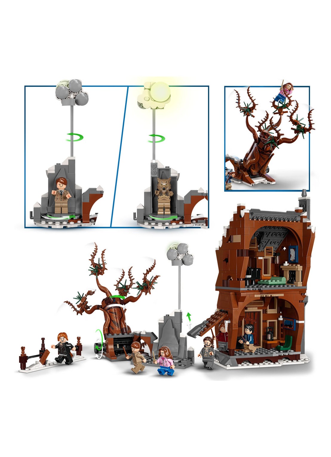 LEGO Het Krijsende Krot & De Beukwilg - 76407 - detail 2 multicolor
