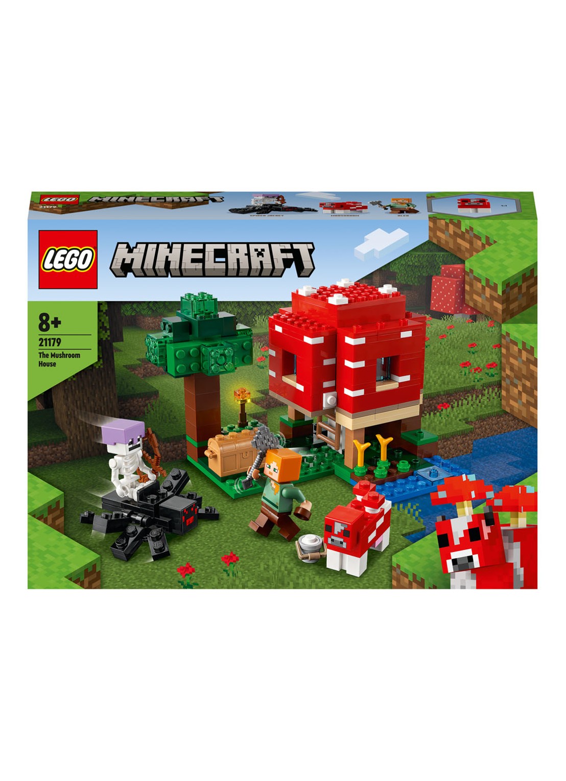 LEGO Het Paddenstoelenhuis bouwspeelgoed - 21179 - voorkant 6 multicolor