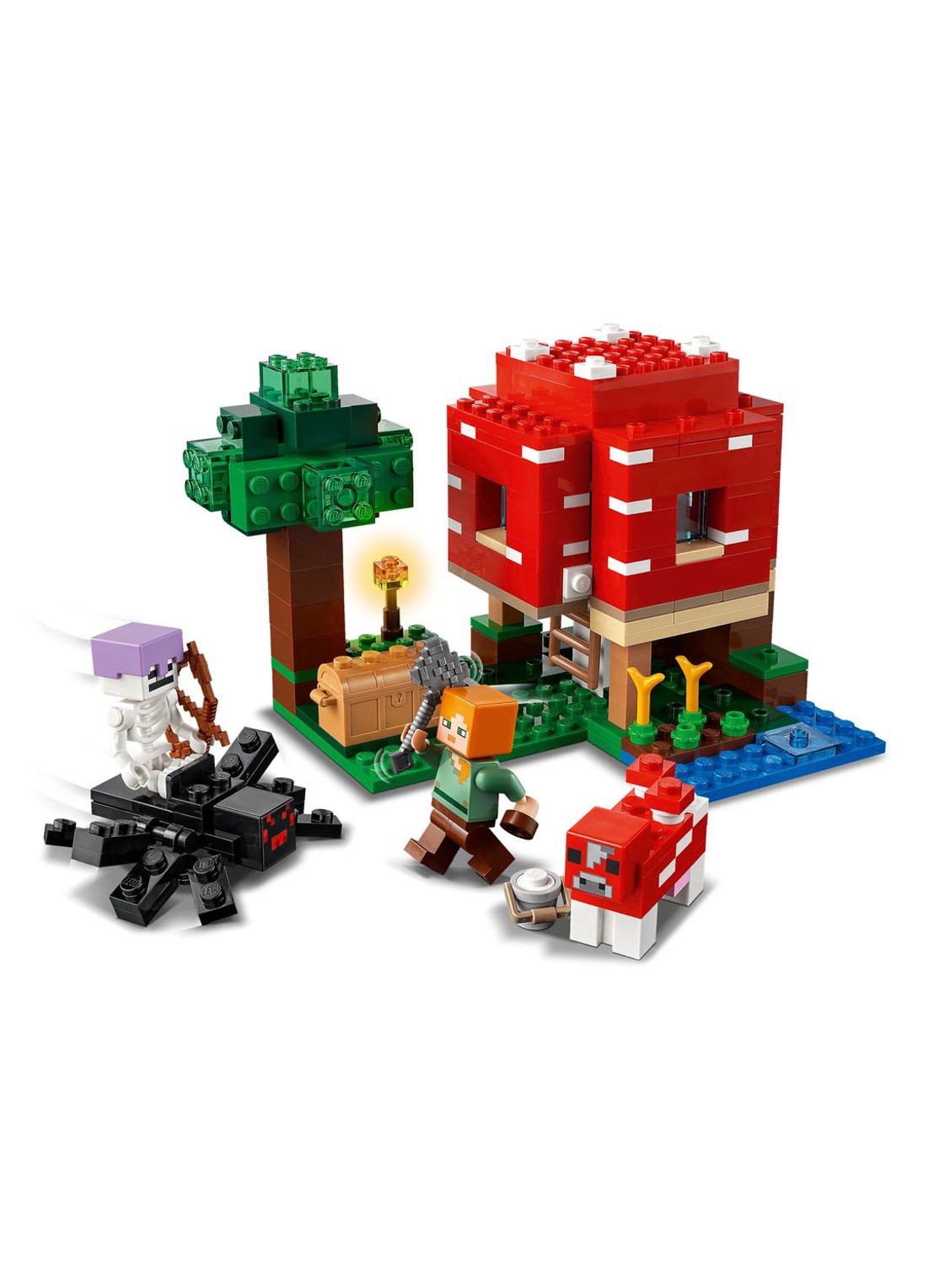 LEGO Het Paddenstoelenhuis bouwspeelgoed - 21179 - voorkant 7 multicolor