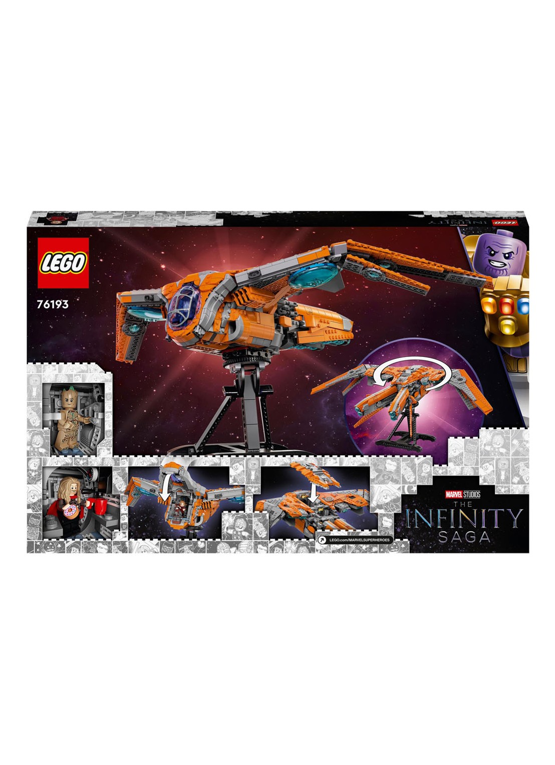 LEGO Het schip van de Guardians - 76193 - detail 7 orange