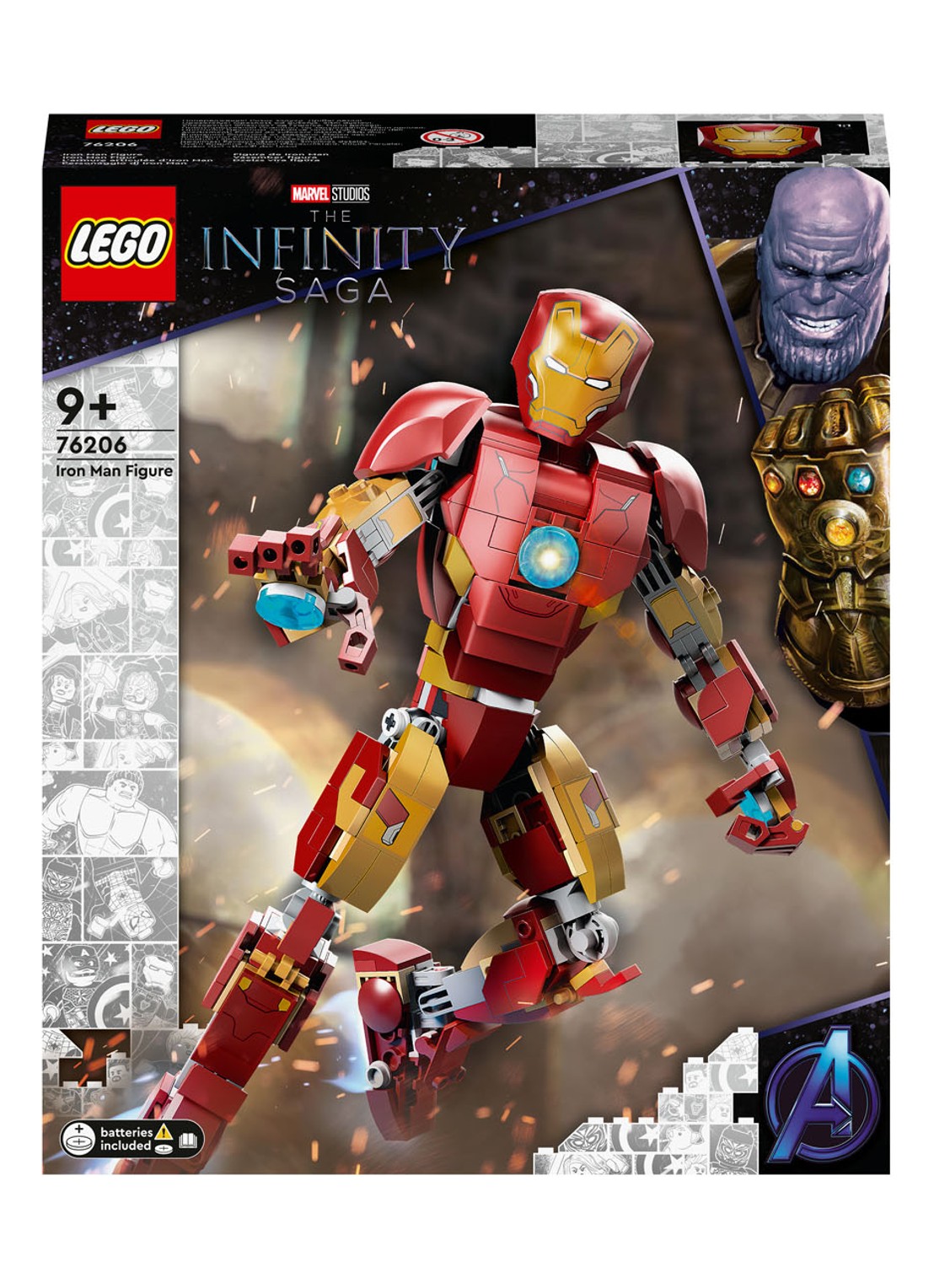 LEGO Iron Man Figuur bouwspeelgoed - 76206 - voorkant 6 multicolor
