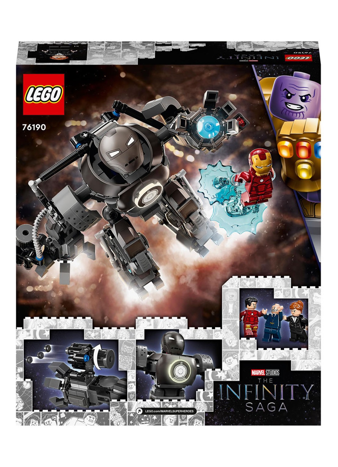 LEGO Iron Man: Iron Monger Mayhem - 76190 - detail 7 zwart