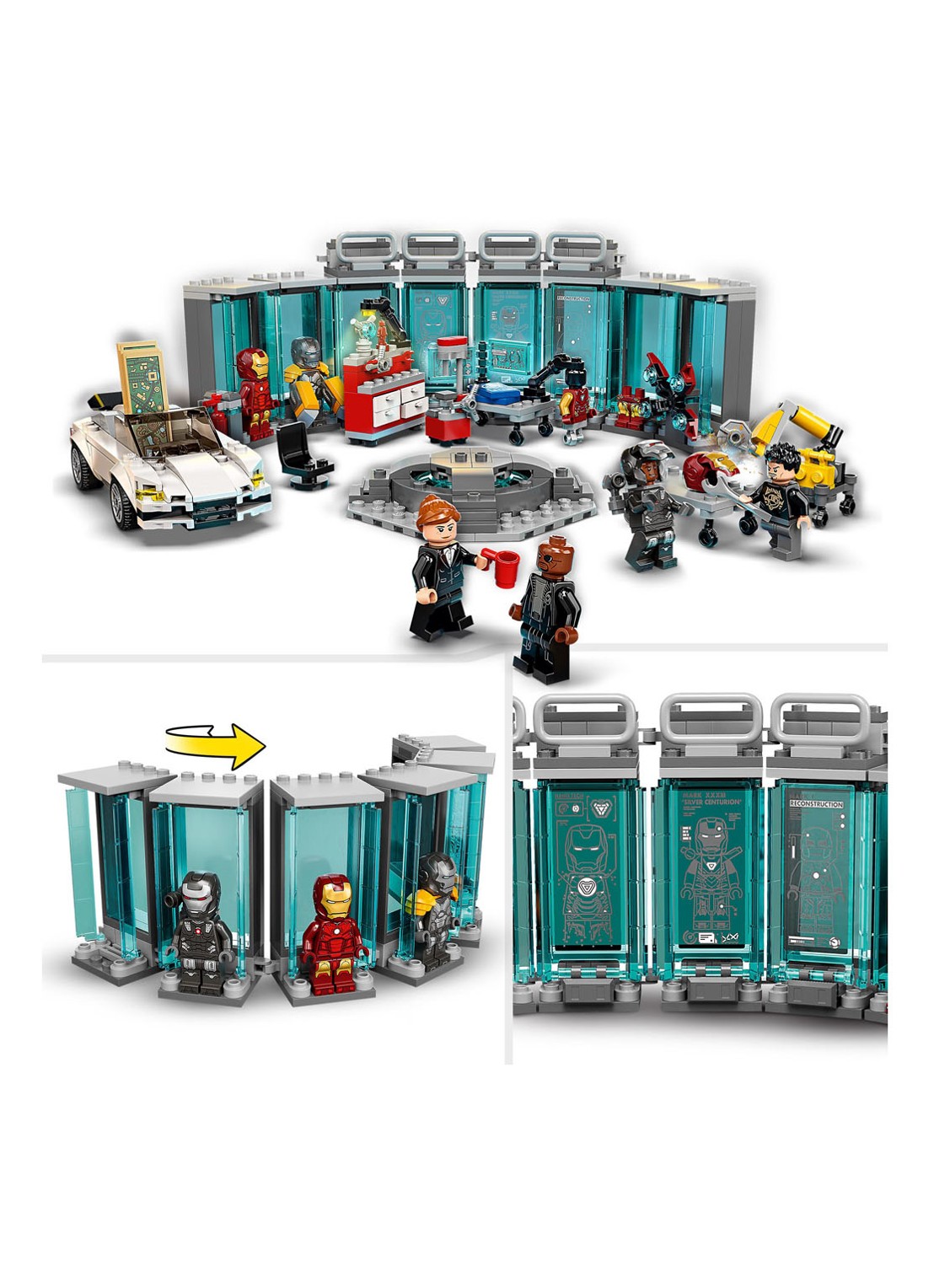 LEGO Iron Man Wapenkamer - 76216 - detail 3 multicolor