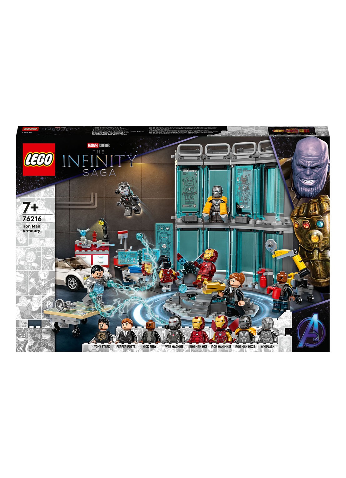 LEGO Iron Man Wapenkamer - 76216 - voorkant 6 multicolor