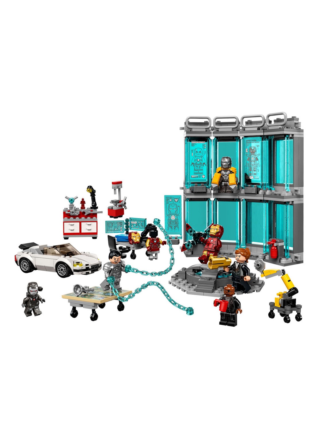 LEGO Iron Man Wapenkamer - 76216 - voorkant 7 multicolor