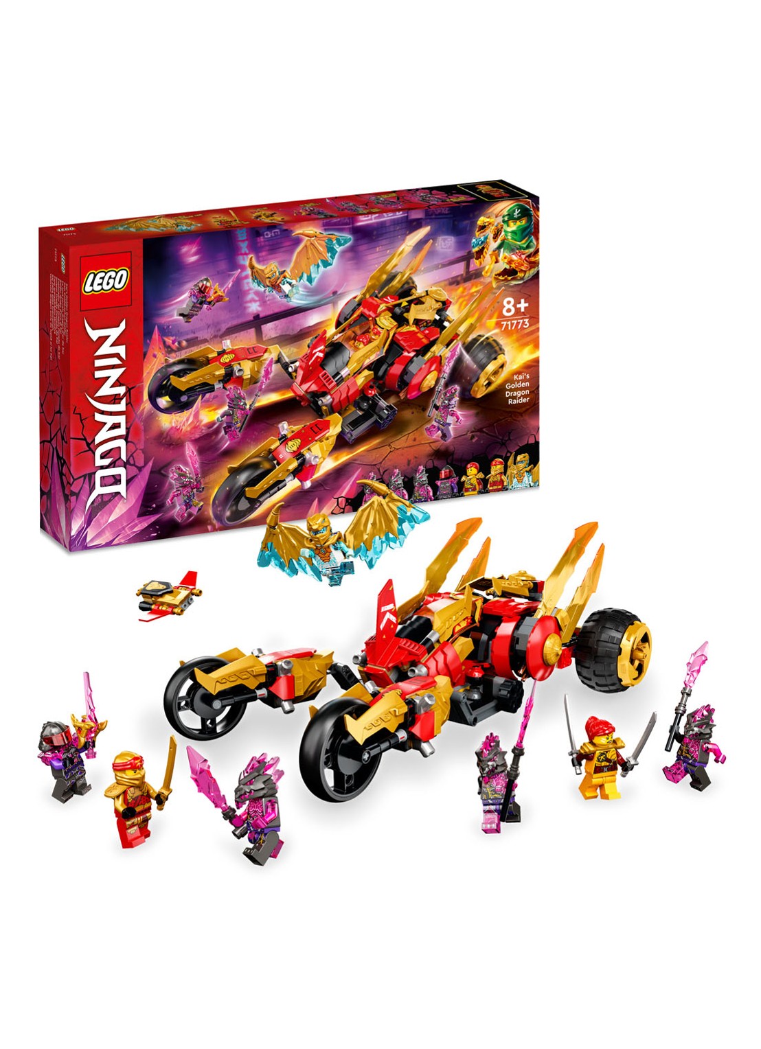 LEGO Kai’s gouden drakenvoertuig - 71773 - detail 3 multicolor