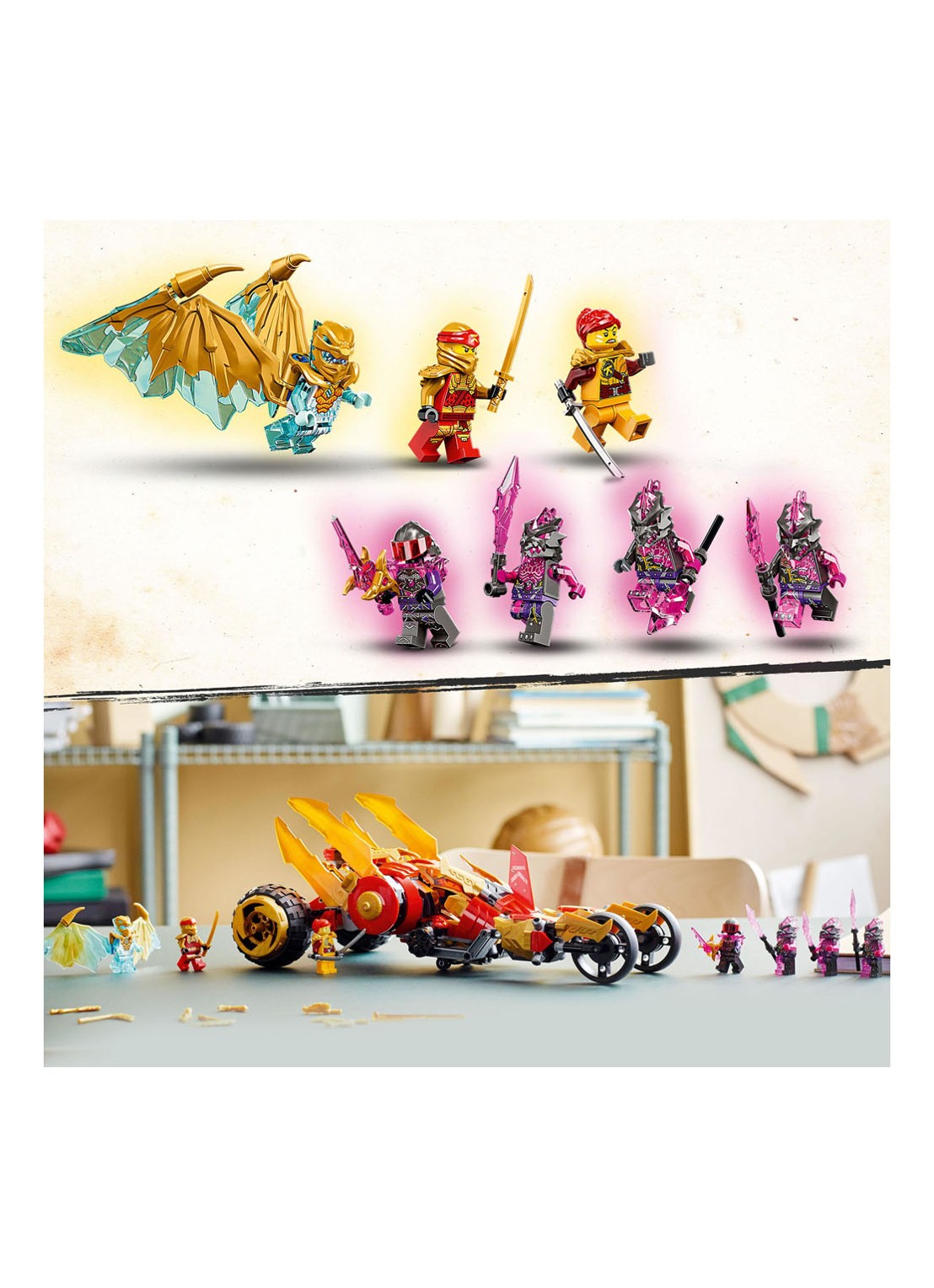 LEGO Kai’s gouden drakenvoertuig - 71773 - detail 5 multicolor