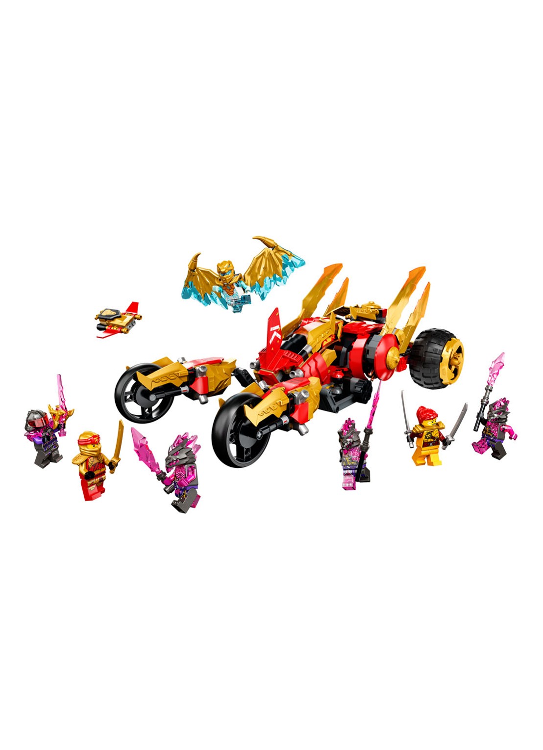 LEGO Kai’s gouden drakenvoertuig - 71773 - voorkant 2 multicolor