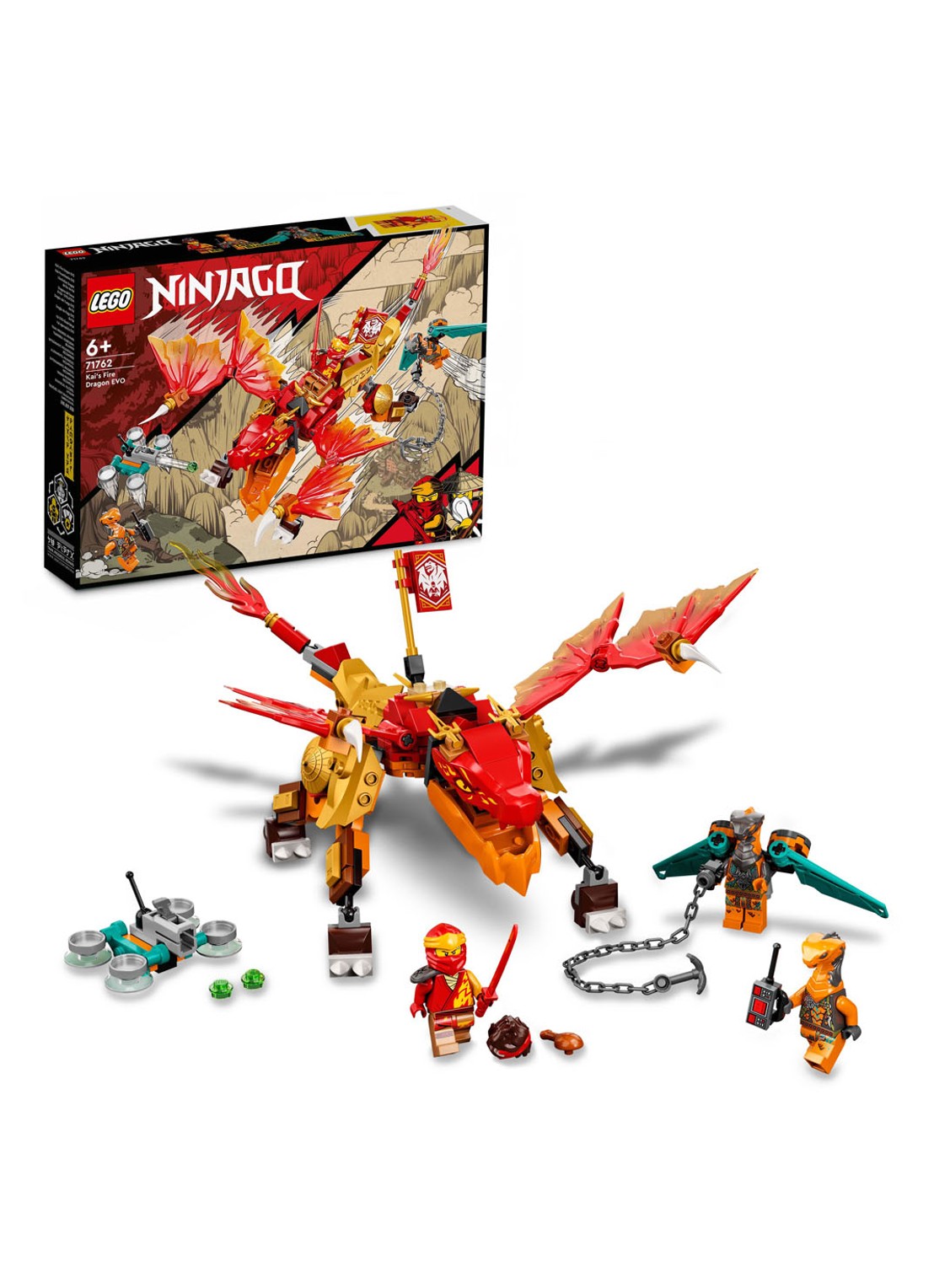 LEGO Kai's Vuurdraak EVO bouwspeelgoed - 71762 - detail 3 multicolor