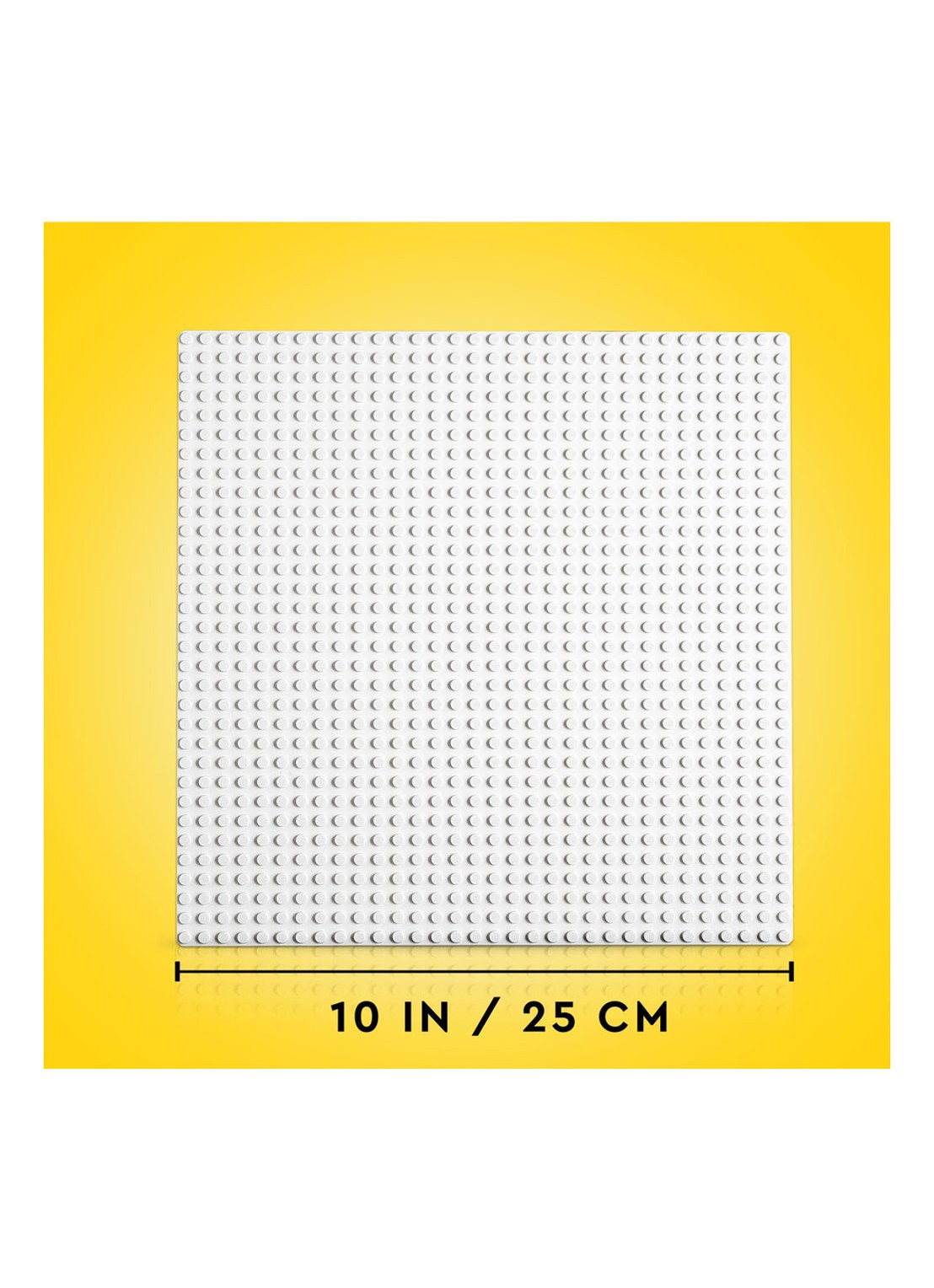 LEGO Klassiek Witte bouwplaat speelbord 32 x 32 cm - 11026 - detail multicolor