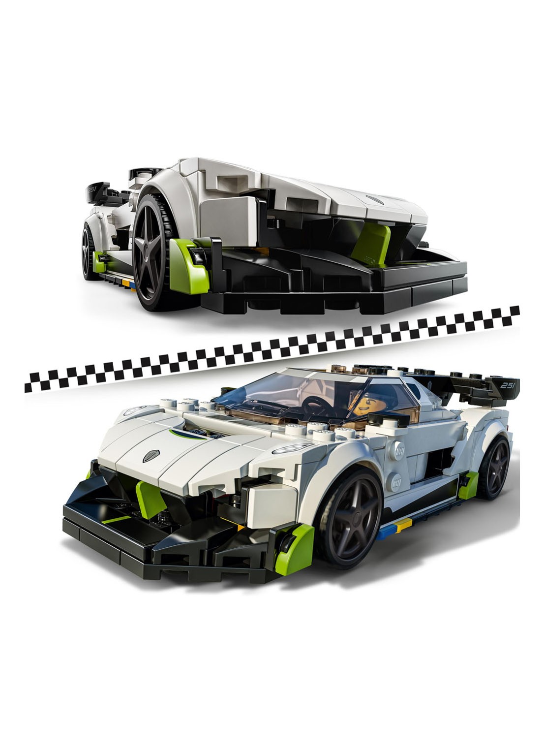 LEGO Koenigsegg Jesko - 76900 - detail 3 wit
