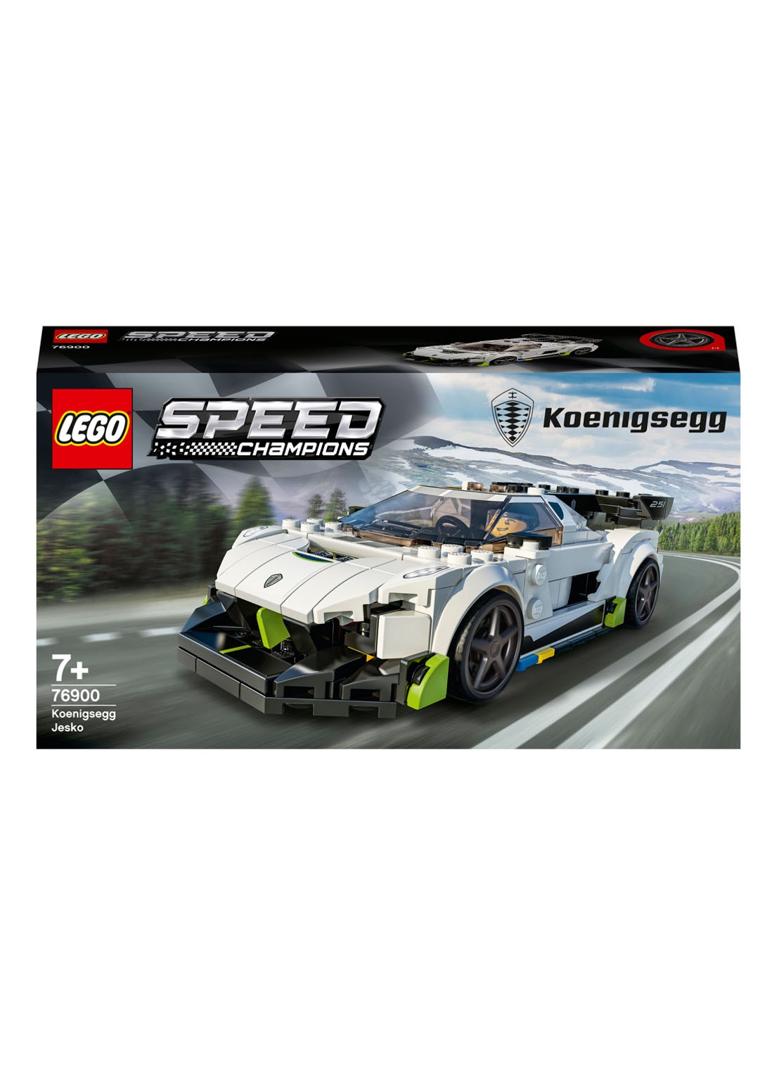LEGO Koenigsegg Jesko - 76900 - voorkant 6 wit