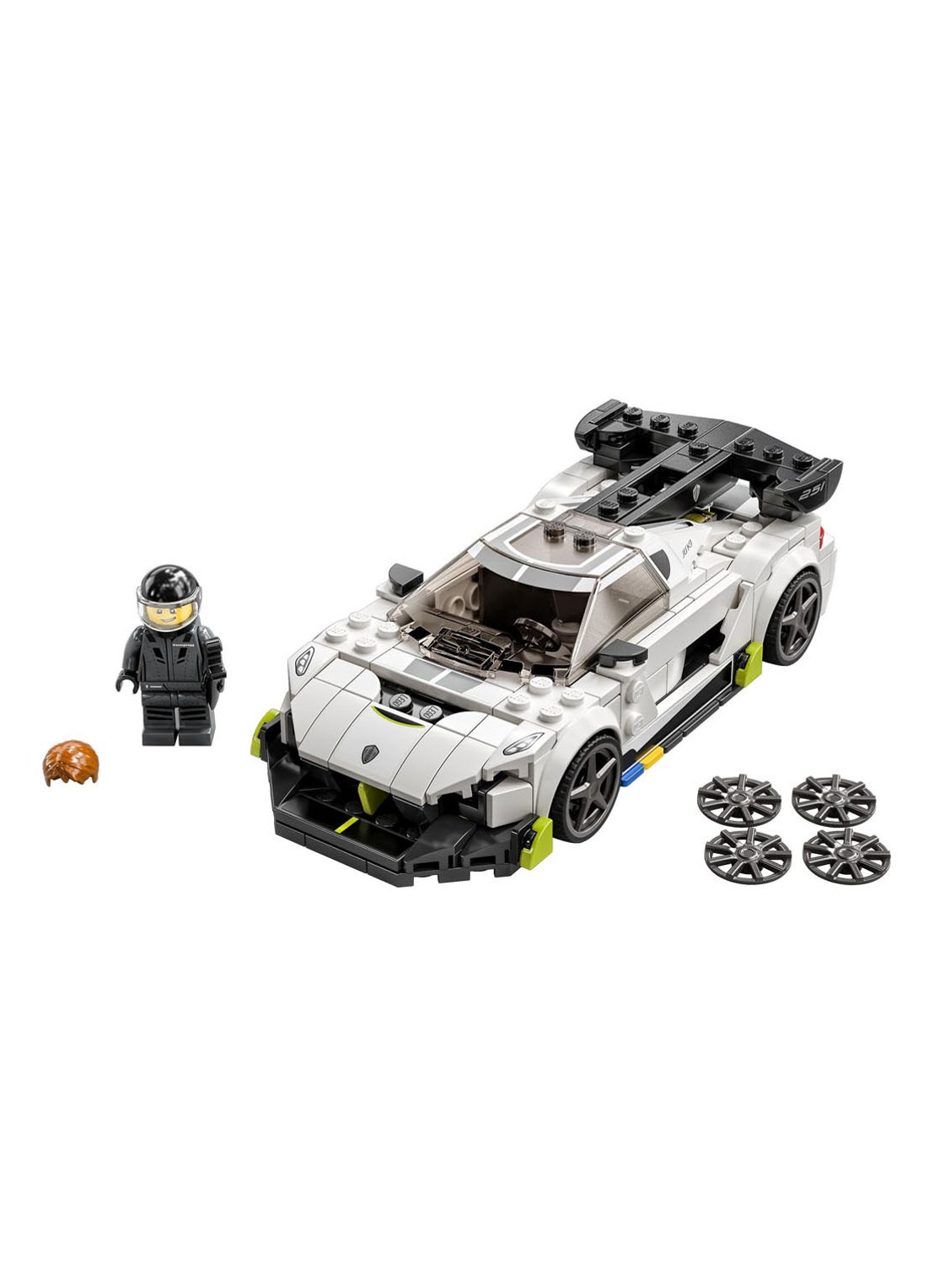 LEGO Koenigsegg Jesko - 76900 - voorkant 7 wit