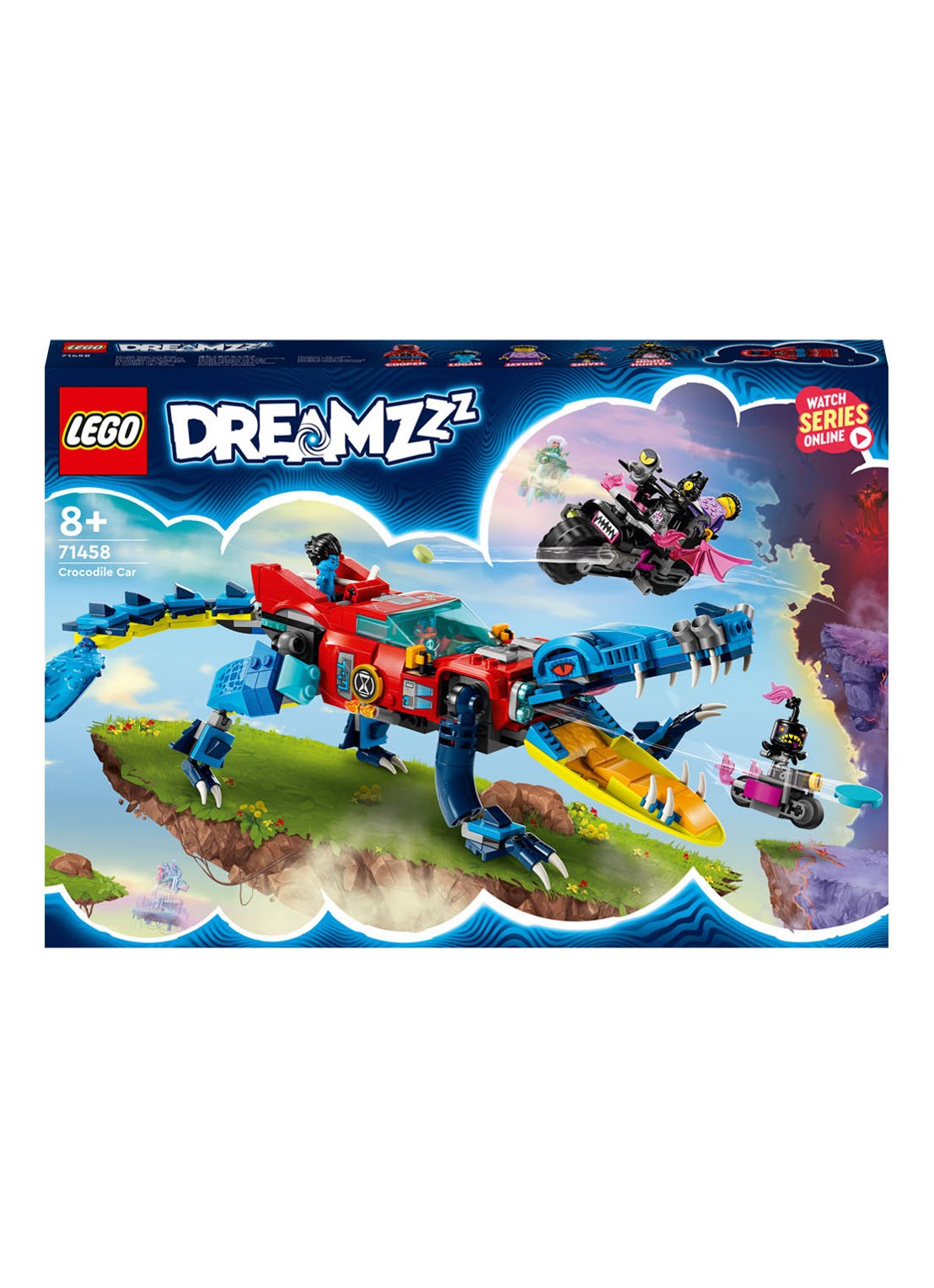 LEGO Krokodilauto bouwset -  71458 - voorkant multicolor