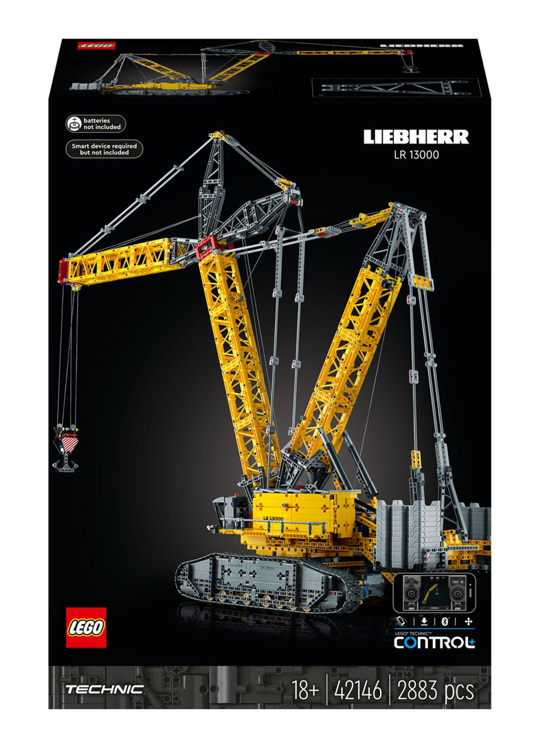 LEGO Liebherr hijskraan LR13000 bouwset -  42146 - voorkant undefined