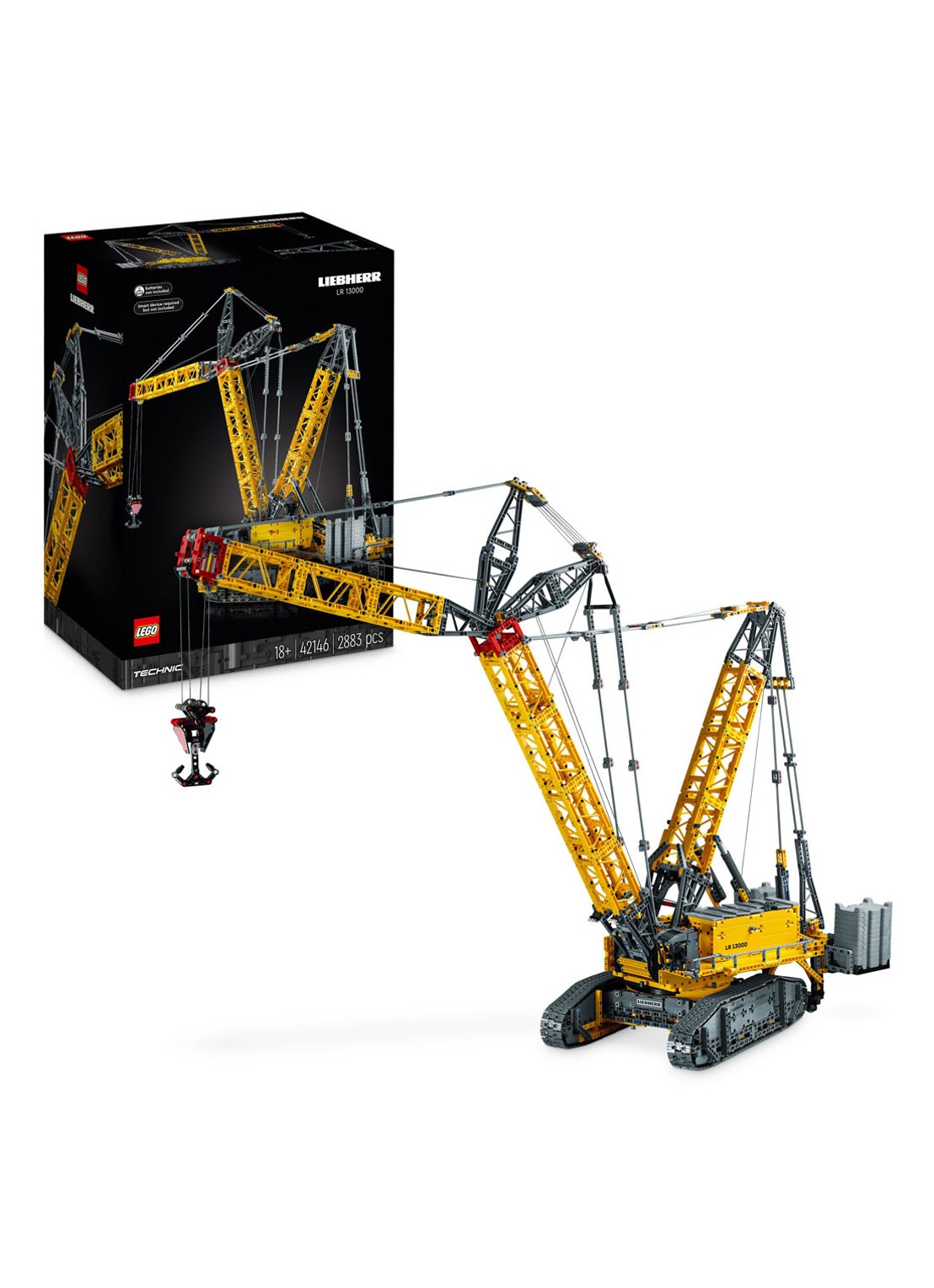 LEGO Liebherr hijskraan LR13000 bouwset -  42146 - voorkant 2 undefined