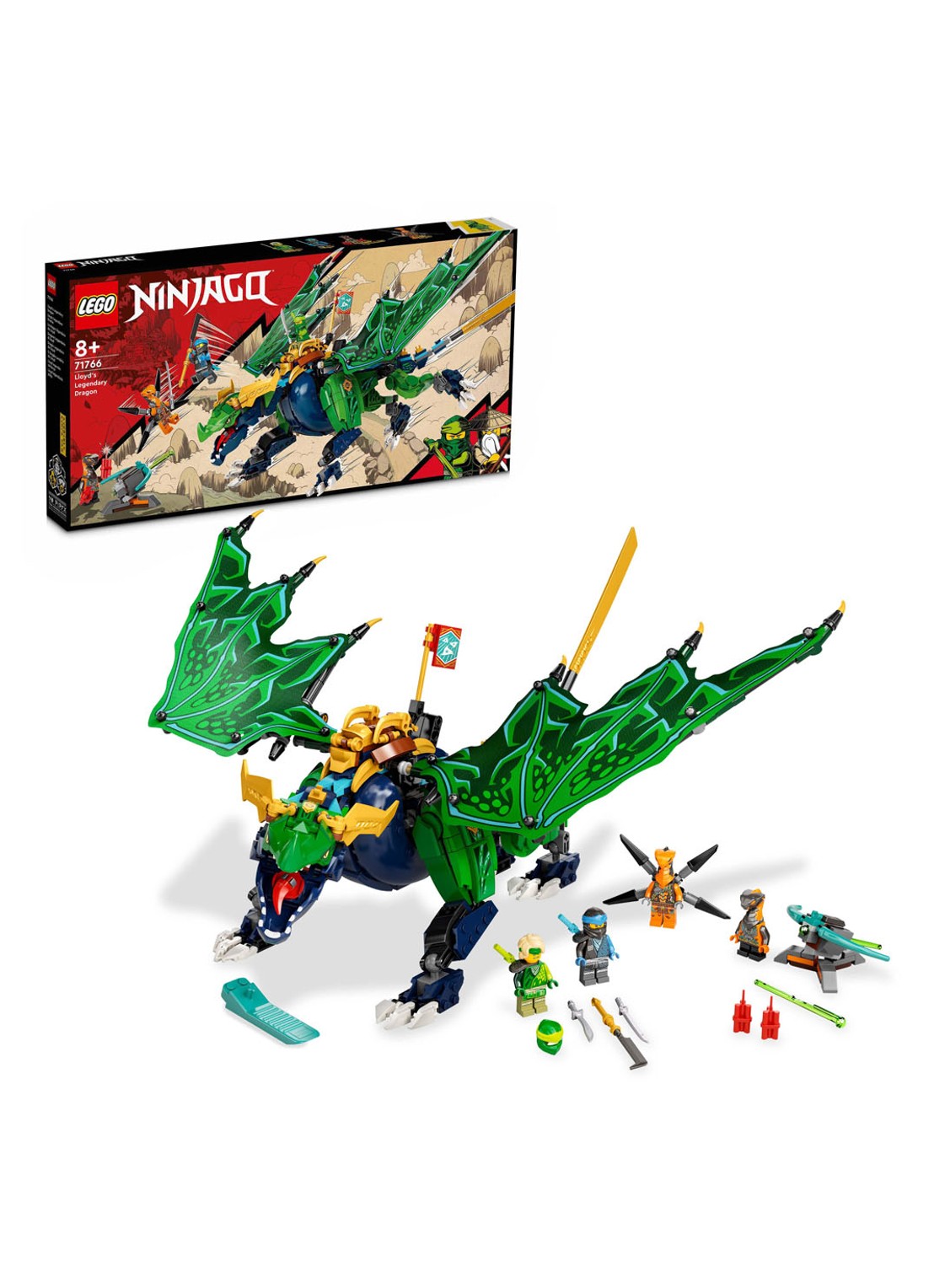 LEGO Lloyd's Legendarische Draak bouwspeelgoed - 71766 - detail 3 multicolor