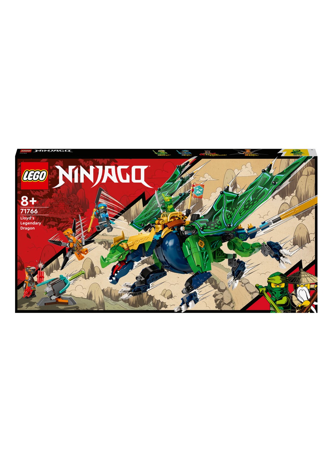 LEGO Lloyd's Legendarische Draak bouwspeelgoed - 71766 - voorkant multicolor