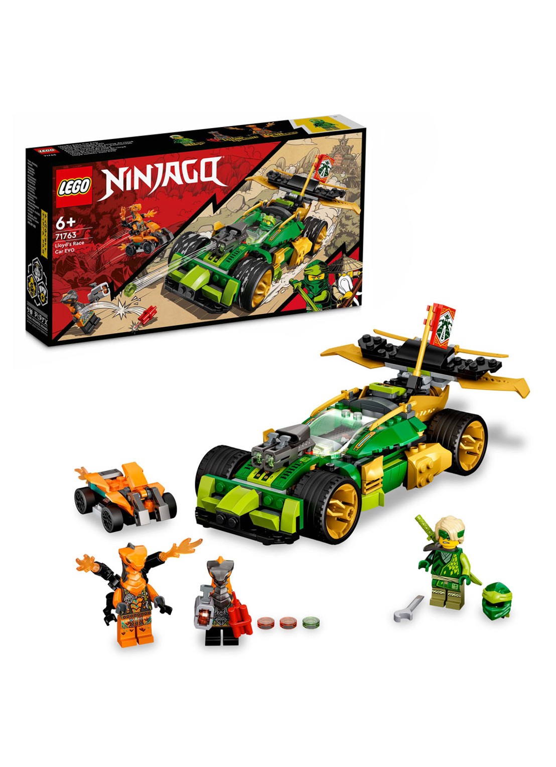 LEGO Lloyd's Racewagen EVO bouwspeelgoed - 71763 - detail multicolor