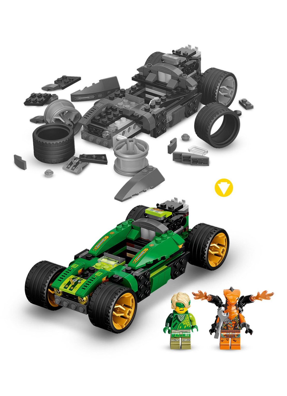 LEGO Lloyd's Racewagen EVO bouwspeelgoed - 71763 - detail 2 multicolor