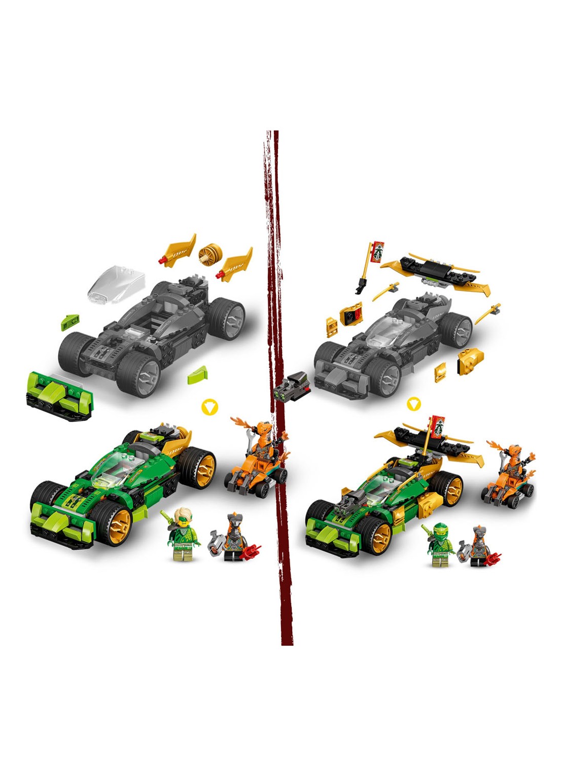 LEGO Lloyd's Racewagen EVO bouwspeelgoed - 71763 - detail 3 multicolor