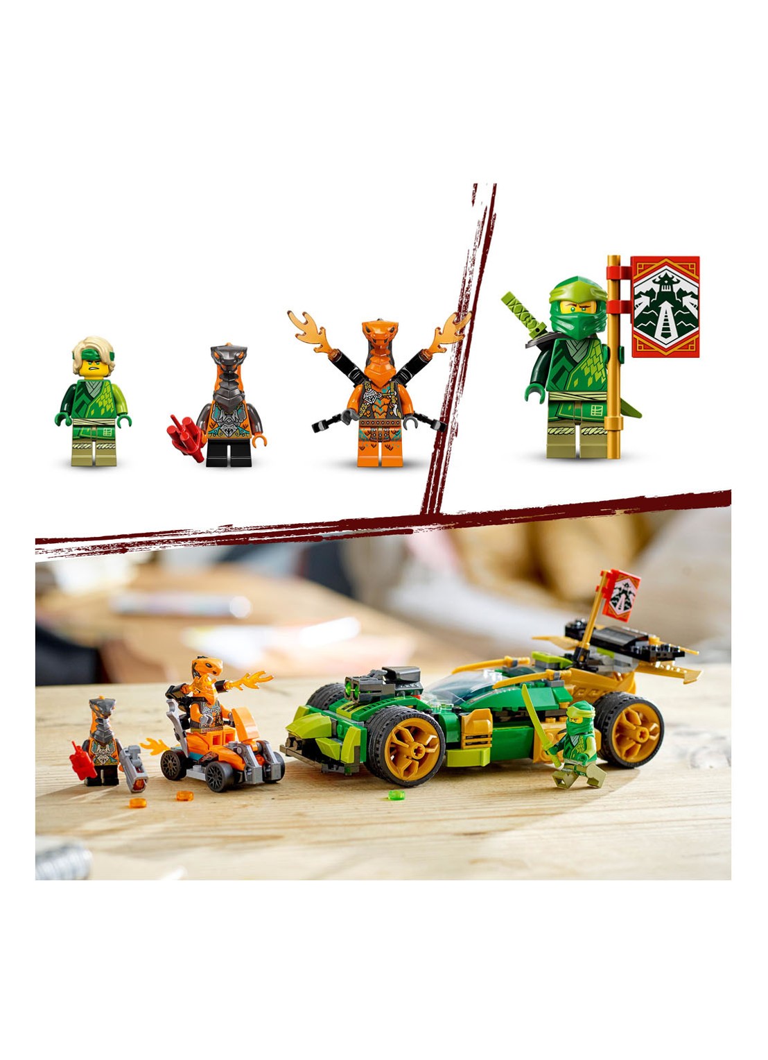 LEGO Lloyd's Racewagen EVO bouwspeelgoed - 71763 - detail 5 multicolor
