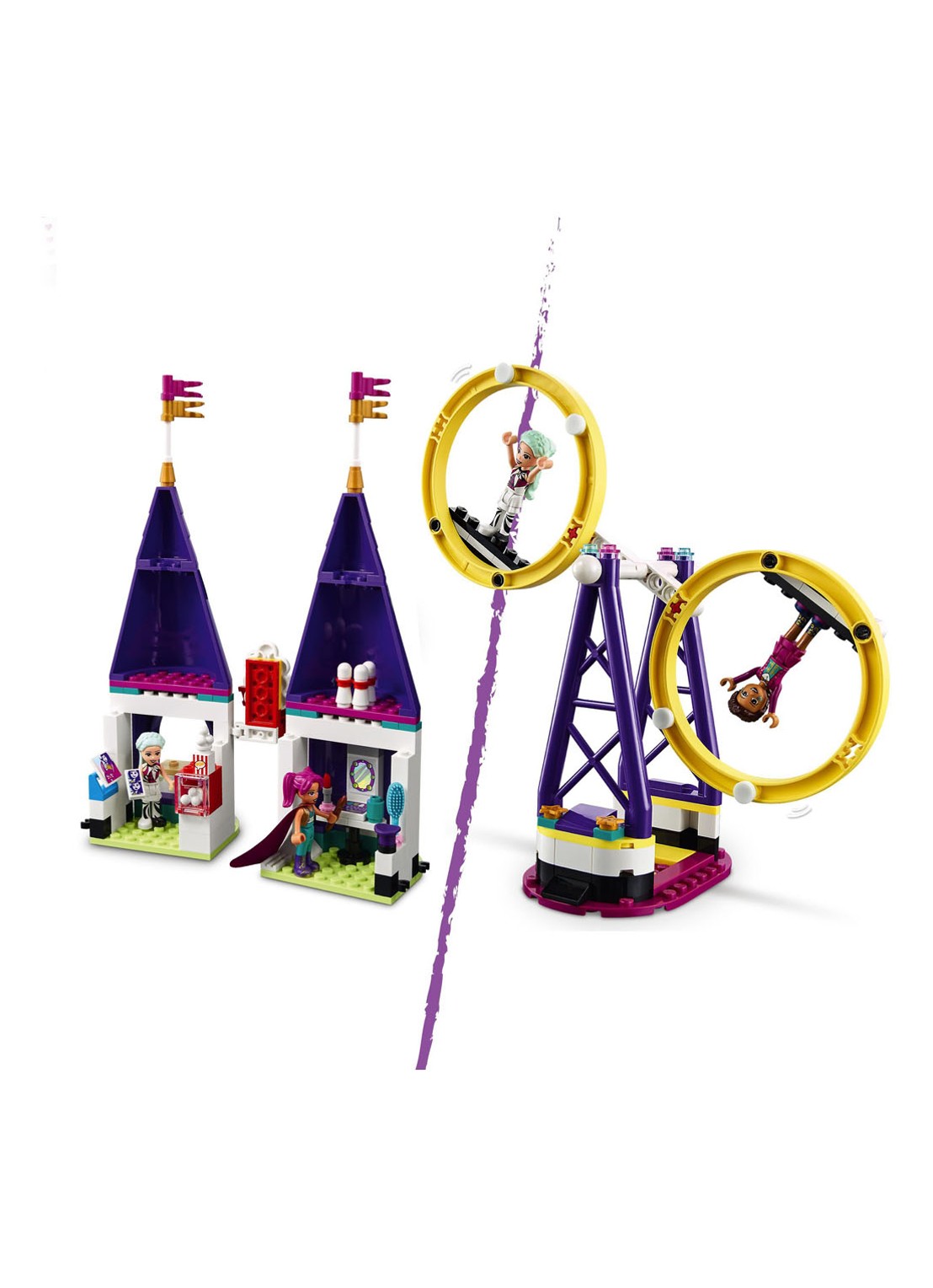 LEGO Magische kermisachtbaan - 41685 - detail 4 paars