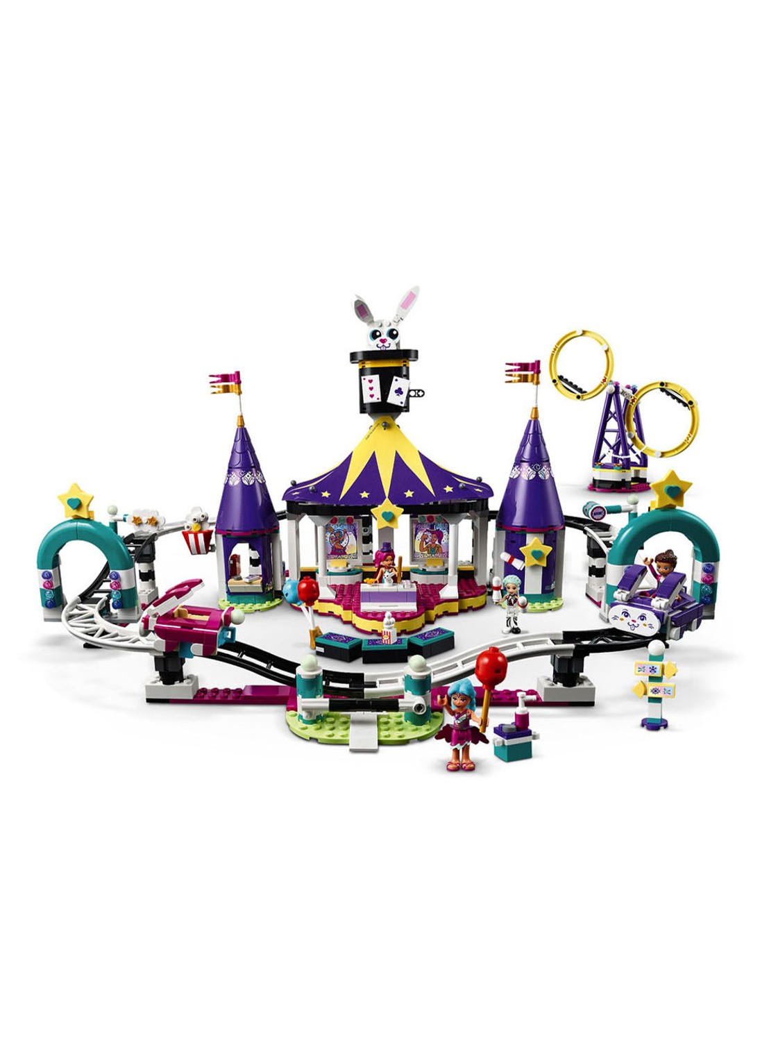 LEGO Magische kermisachtbaan - 41685 - voorkant 2 paars