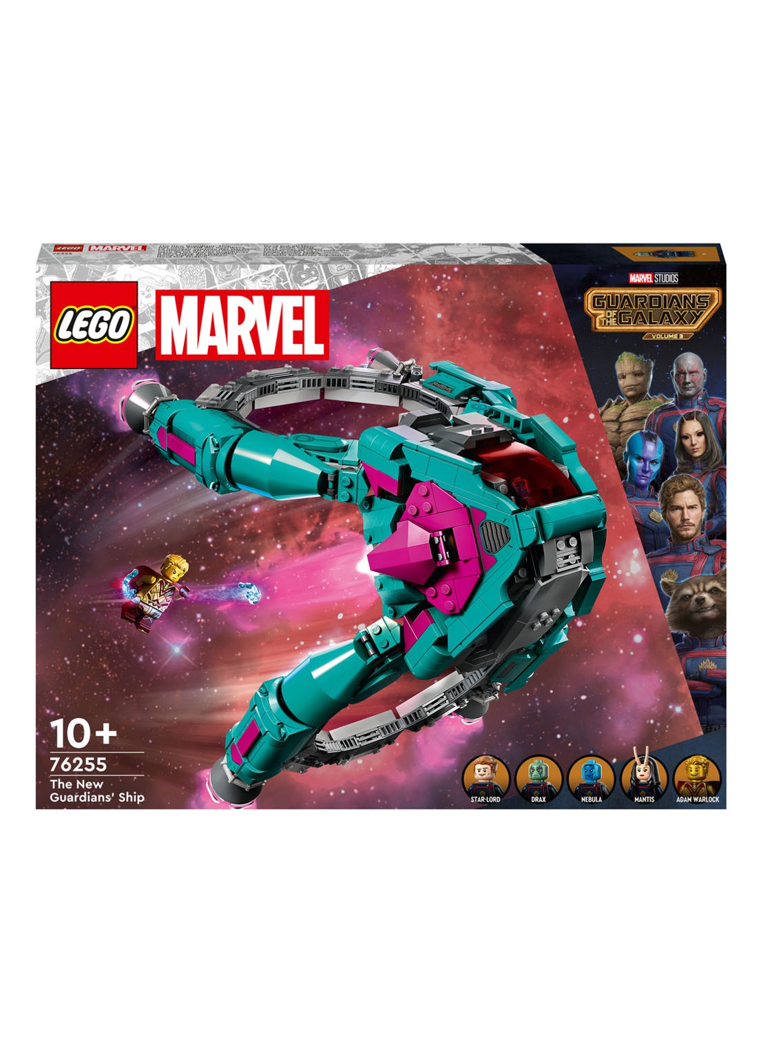 LEGO Marvel Guardians of the Galaxy schip - 76255 - voorkant 3 multicolor