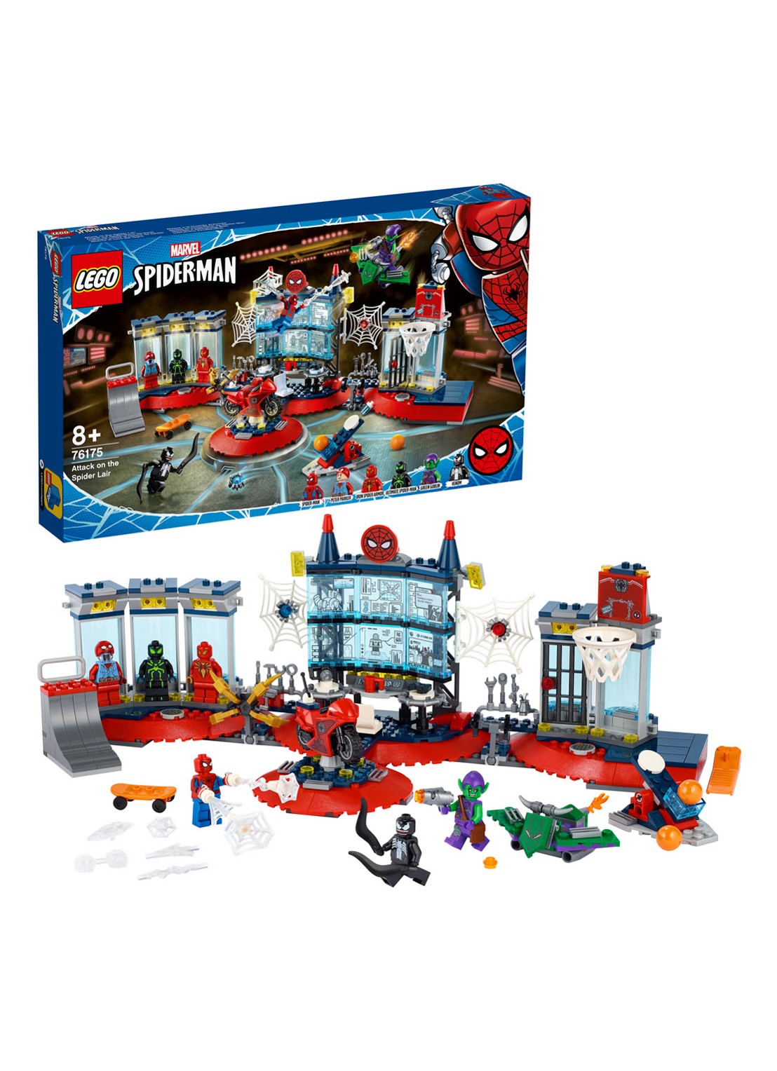 LEGO Marvel Super Heroes Aanval op de Spider schuilplaats - 76175 - detail 3 donkerblauw
