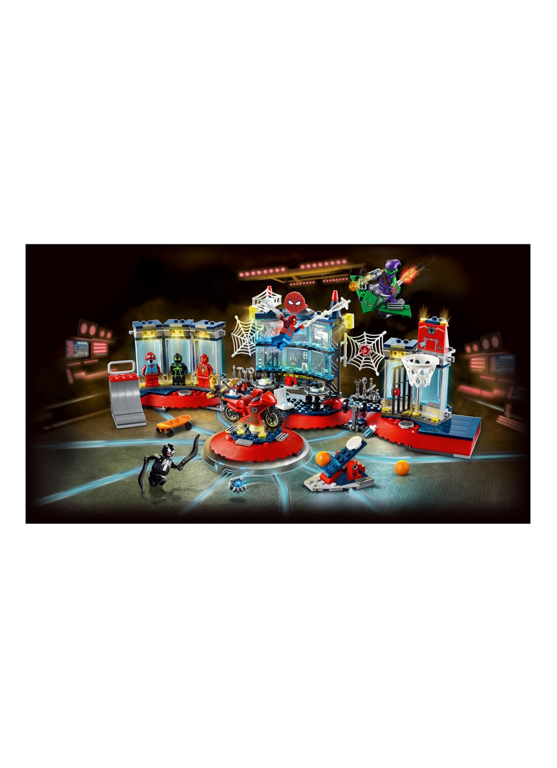 LEGO Marvel Super Heroes Aanval op de Spider schuilplaats - 76175 - detail 4 donkerblauw