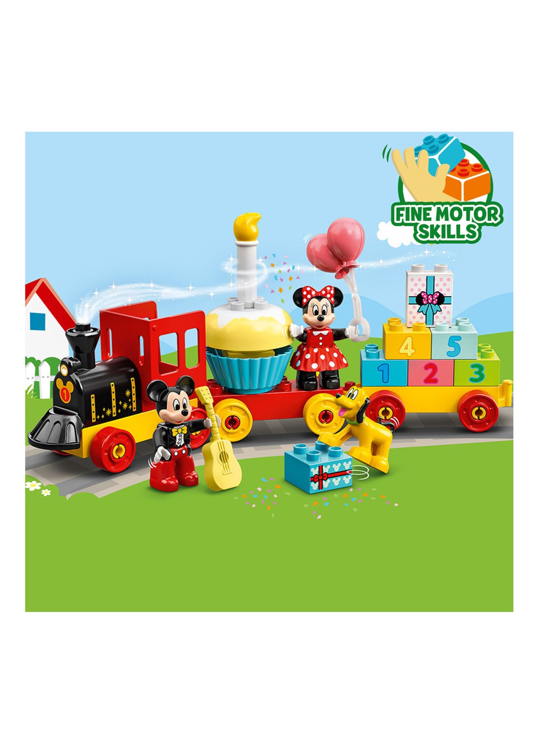 LEGO Mickey & Minnie Verjaardagstrein - 10941 - detail 3 steenrood