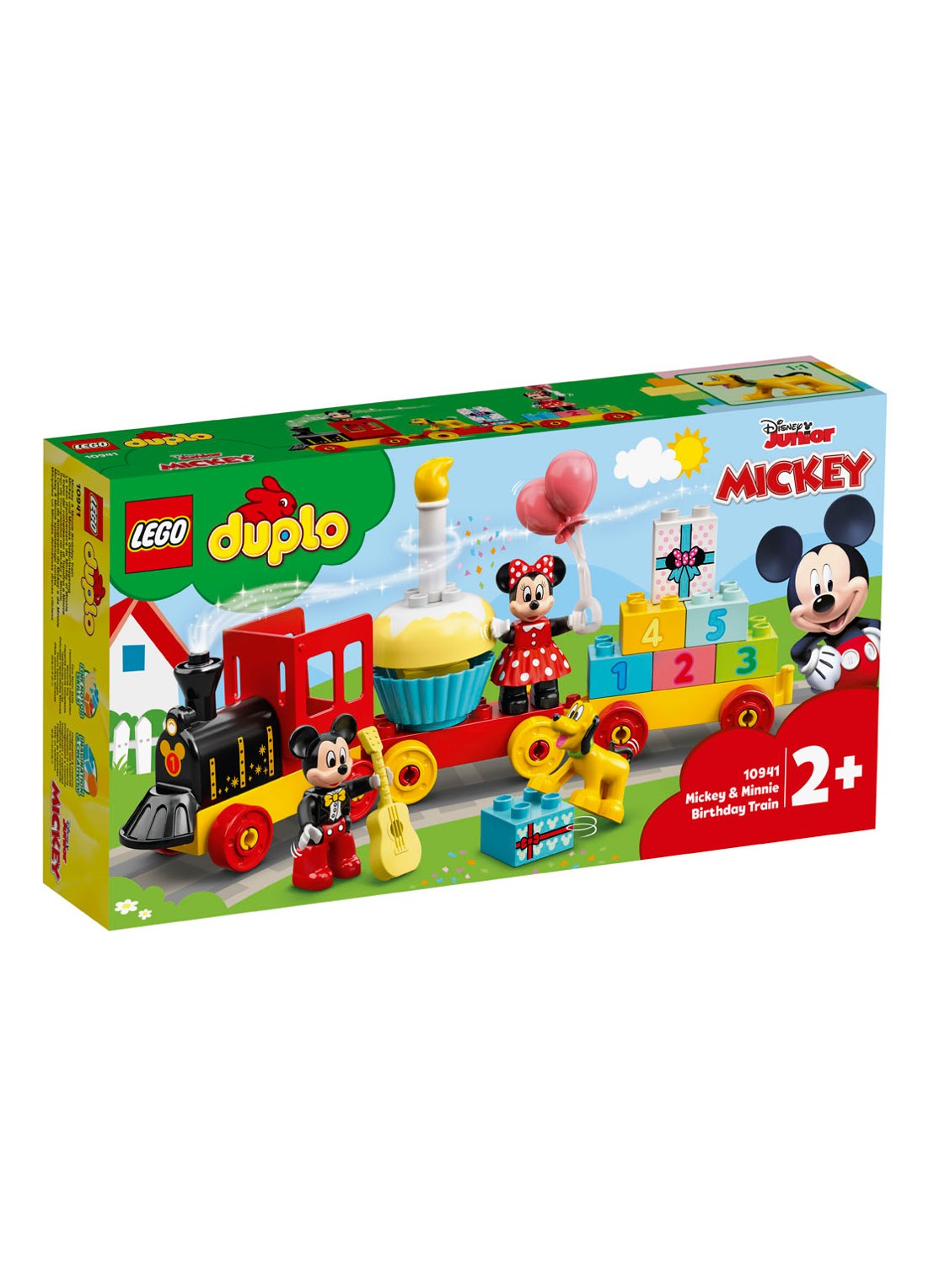 LEGO Mickey & Minnie Verjaardagstrein - 10941 - voorkant 6 steenrood