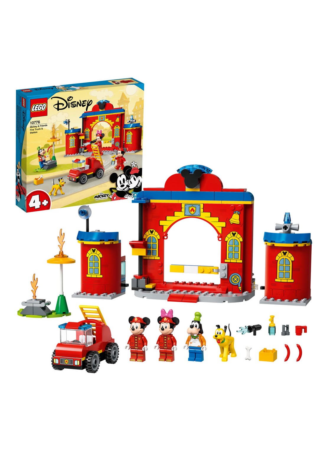LEGO Mickey Mouse Brandweerkazerne & auto - 10776 - detail 3 rood